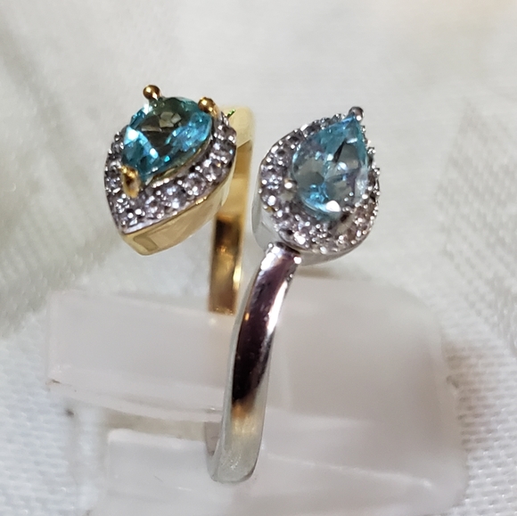 Host Pick 🌟 Madagascar Paraiba Aqua&Green Apatite Ring - Picture 7 of 13